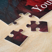 Gotisch rood vlindermeisje legpuzzel (Zijkant)