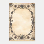 Gotisch Roos Antiek Ovaal Lijst Post-it® Notes (Voorkant)