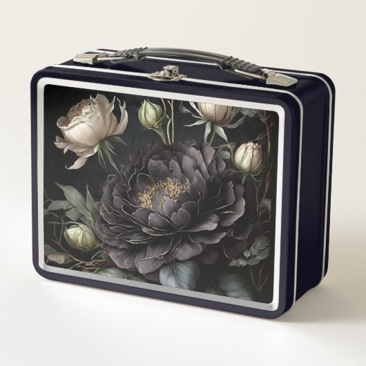 Gotisch Roos arrangement zwarte bloem (Voorkant)