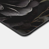 Gotisch Roos arrangement zwarte bloem Bureaumat (Hoek)