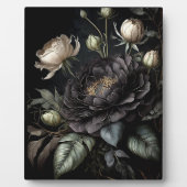 Gotisch Roos arrangement zwarte bloem Fotoplaat (Voorkant)