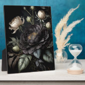 Gotisch Roos arrangement zwarte bloem Fotoplaat (Zijkant)