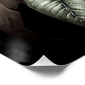 Gotisch Roos arrangement zwarte bloem Perfect Poster (Hoek)