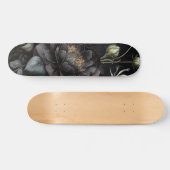 Gotisch Roos arrangement zwarte bloem Persoonlijk Skateboard (Horizontaal)
