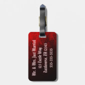 Gotisch Roos Bagagelabel (Achterkant verticaal)