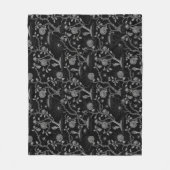 Gotisch Roos en botpatroon Fleece Deken (Voorkant)