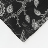 Gotisch Roos en botpatroon Fleece Deken (Hoek)