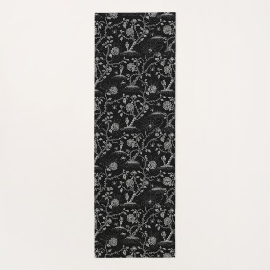 Gotisch Roos en botpatroon Yogamat (Achterkant)