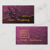 Gotisch Roos en Damask Visitekaartje (Voorkant / Achterkant)