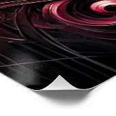 Gotisch Roos Glanzend Poster (Hoek)