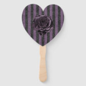 Gotisch roos Halloween Vrouwen Handwaaier (Achterkant)