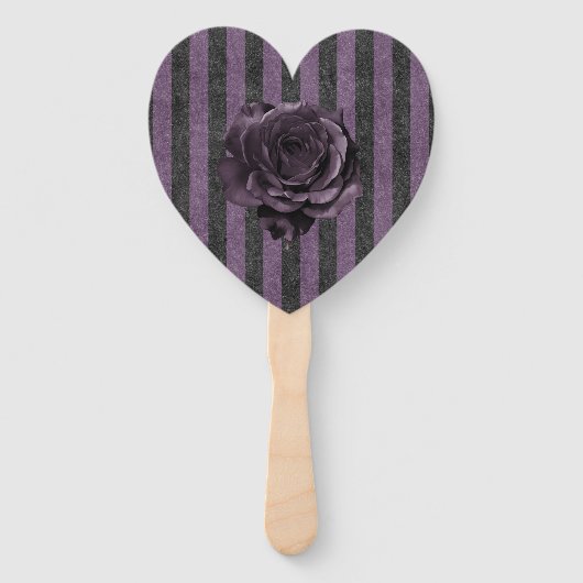 Gotisch roos Halloween Vrouwen Handwaaier (Achterkant)