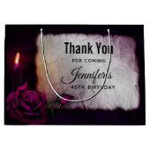 Gotisch Roos, kaars en geparkeerde dag Groot Cadeauzakje (Voorkant)