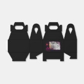 Gotisch Roos, Kaars, en Perkamenthuwelijk Bedankdoosjes (Uitgevouwen)