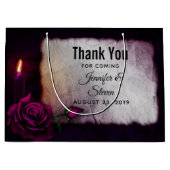 Gotisch Roos, Kaars, en Perkamenthuwelijk Groot Cadeauzakje (Voorkant)