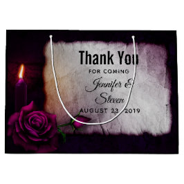 Gotisch Roos, Kaars, en Perkamenthuwelijk Groot Cadeauzakje