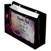 Gotisch Roos, Kaars, en Perkamenthuwelijk Groot Cadeauzakje (Voorkant Gekanteld)