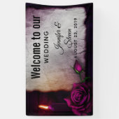 Gotisch Roos, Kaars, en Perkamenthuwelijk Spandoek (Verticaal)