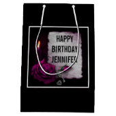 Gotisch Roos, kaars, perkament en sloten Medium Cadeauzakje (Achterkant)