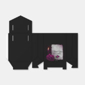 Gotisch Roos, kaarsen, perkamenten en bruiloft Bedankdoosjes (Uitgevouwen)