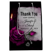 Gotisch Roos, kaarsen, perkamenten en bruiloft Medium Cadeauzakje (Voorkant)