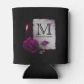 Gotisch Roos, kaarsen, perkamenten en locketmonogr Blikjeskoeler (Achterkant)