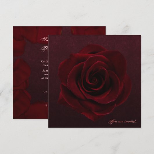 Gotisch Roos Kaart (Voorkant / Achterkant)