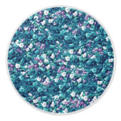  gotisch Roos lavender Faded Jade Keramische Knop (Voorkant)