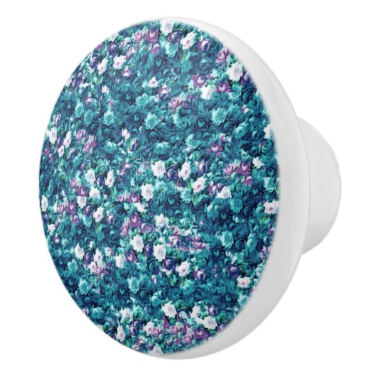  gotisch Roos lavender Faded Jade Keramische Knop (Rechts)