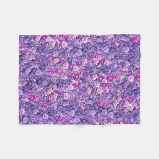  Gotisch Roos Lavender Paars Fleece Deken (Voorkant (Horizontaal))