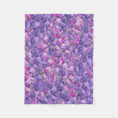  Gotisch Roos Lavender Paars Fleece Deken (Voorkant)