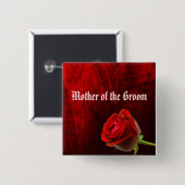 Gotisch Roos moeder van de Groom Button (Voorkant /achterkant)