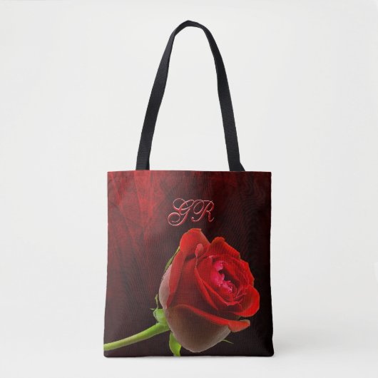 Gotisch Roos monogram Tote Bag (Voorkant)