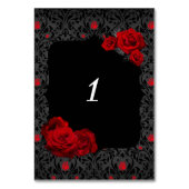 Gotisch Roos rood en zwart Kaart (Achterkant)