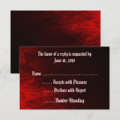 Gotisch Roos RSVP-kaarten RSVP Kaartje (Voorkant / Achterkant)