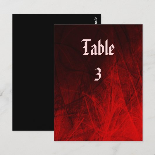 Gotisch Roos Tabel Kaart (Voorkant / Achterkant)