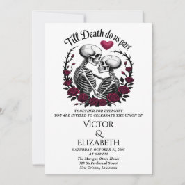 Gotisch Roos Tot De Dood Doen Ons Onderdeel Skelet Kaart