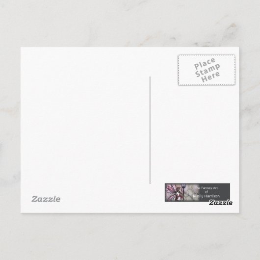 Gotisch Roos Vampire Fairy Briefkaart (Achterkant)