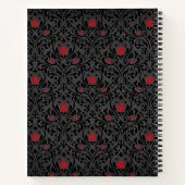 Gotisch Roos Zwart en Rood Bruiloft Planner Notitieboek (Achterkant)