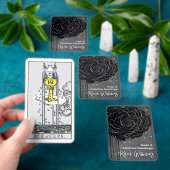 Gotisch Roos Zwart & Grijs Intuïtieve Lezingen Blo Pokerkaarten (Insitu)