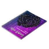 Gotisch Roos Zwart & Paarse Bright Tarot Notitieboek (Linkerzijde)