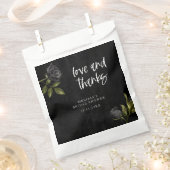 Gotisch Roos Zwart Vrijgezellenfeest Bedankzakje (Geknipt)