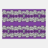 Gotisch:rozen, kant en schedels inpakpapier vel (Voorkant 3)