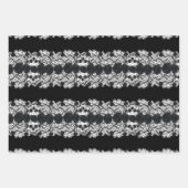 Gotisch:rozen, kant en schedels inpakpapier vel (Voorkant)