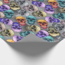 Gotisch Schedel Halloween Patroon