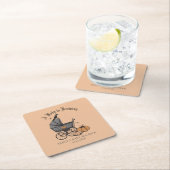 Gotisch Sinaasappel A Baby is Brouwen Herfst Baby  Kartonnen Onderzetters (Insitu)