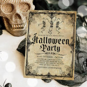  Gotisch Skelet Adult Halloween Party Kaart