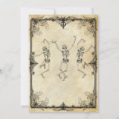  Gotisch Skelet Adult Halloween Party Kaart (Achterkant)