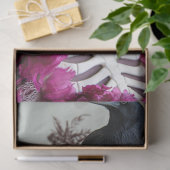 Gotisch Skelet Bloemen Schedel Raven Decoupage Tissuepapier (Geschenk)