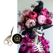 Gotisch Skelet Bloemen Schedel Raven Decoupage Tissuepapier